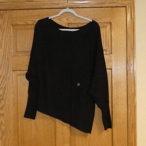 NWT Express Asymmetrical Black Sweater Size M